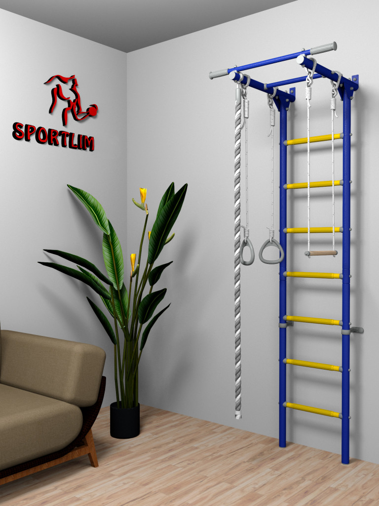 Шведская стенка DSK3 SportLim (синяя)