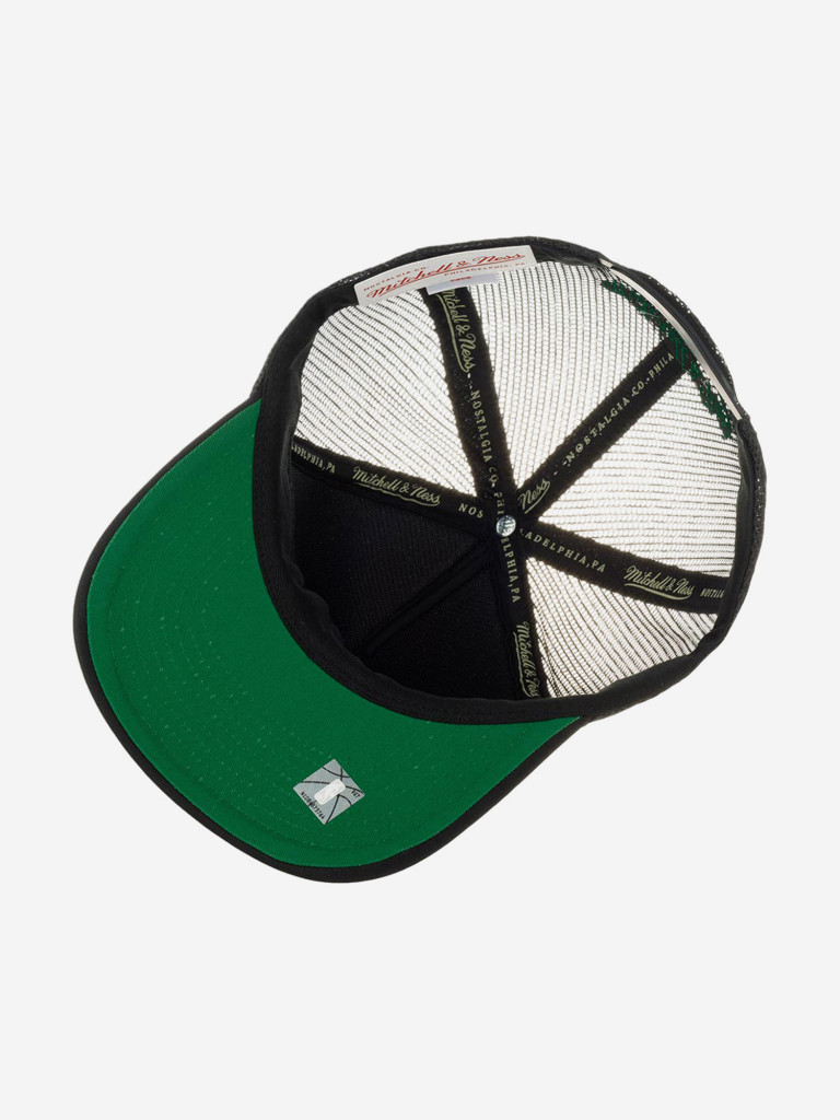 Бейсболка с сеточкой MITCHELL NESS HHSS5345-BCEYYPPPBLCK Boston Celtics NBA (черный)