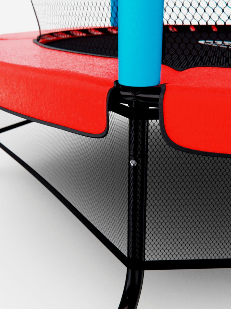 Батут детский DFC SMRKIDS 55" с сеткой, RED