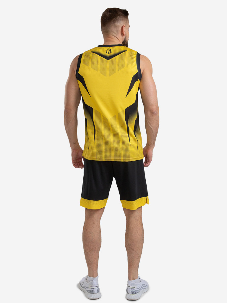 Баскетбольная форма комплект футболка с шортами CROSSSPORT Бфкм-010 Желтый