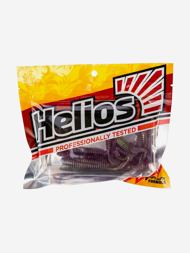 Мягкая приманка Helios Credo Long Body, 2,95" / 7,5 см, Fio & Lime, 12 штук (HS-9-014)