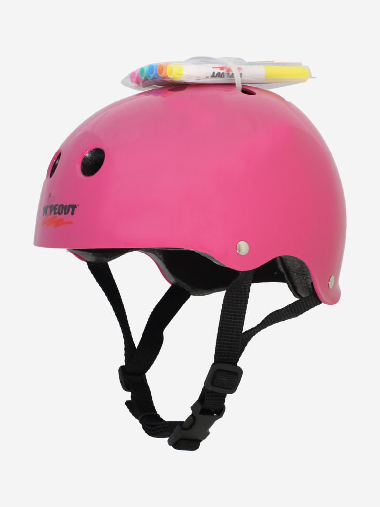Шлем защитный с фломастерами Wipeout Neon Pink (L 8+) - розовый