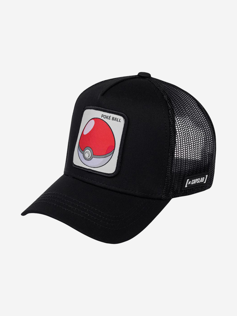 Бейсболка с сеточкой CAPSLAB CL/PKM/1/POK1 Pokemon Pokeball (черный)