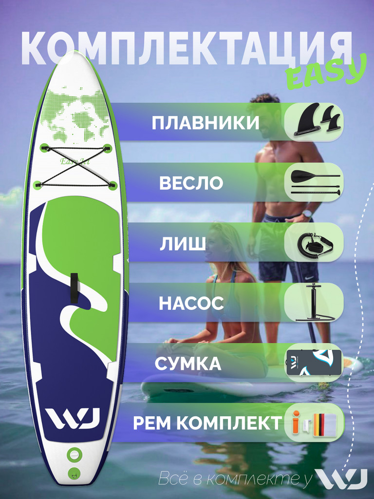 SUP-доска WheeJet EasyJet Violet Reef 320x81x15