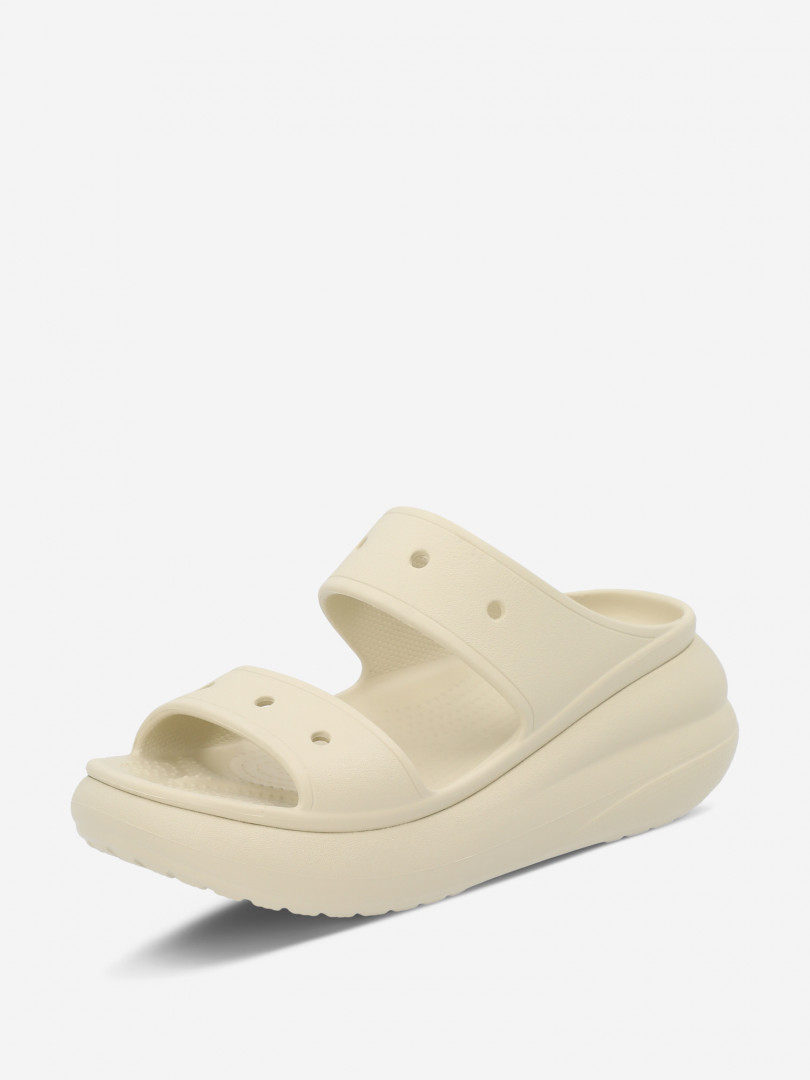 фото Сандалии crocs classic crush sandal, бежевый