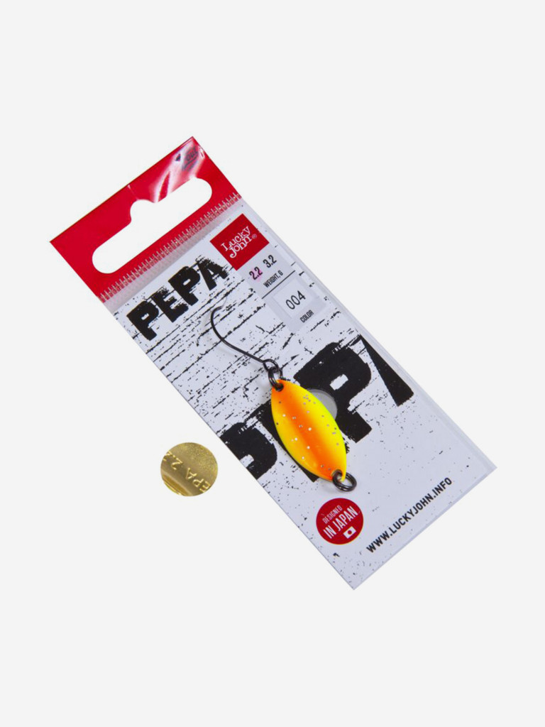 Блесна колеблющаяся Lucky John PEPA, длина 25 мм, вес 02,2г