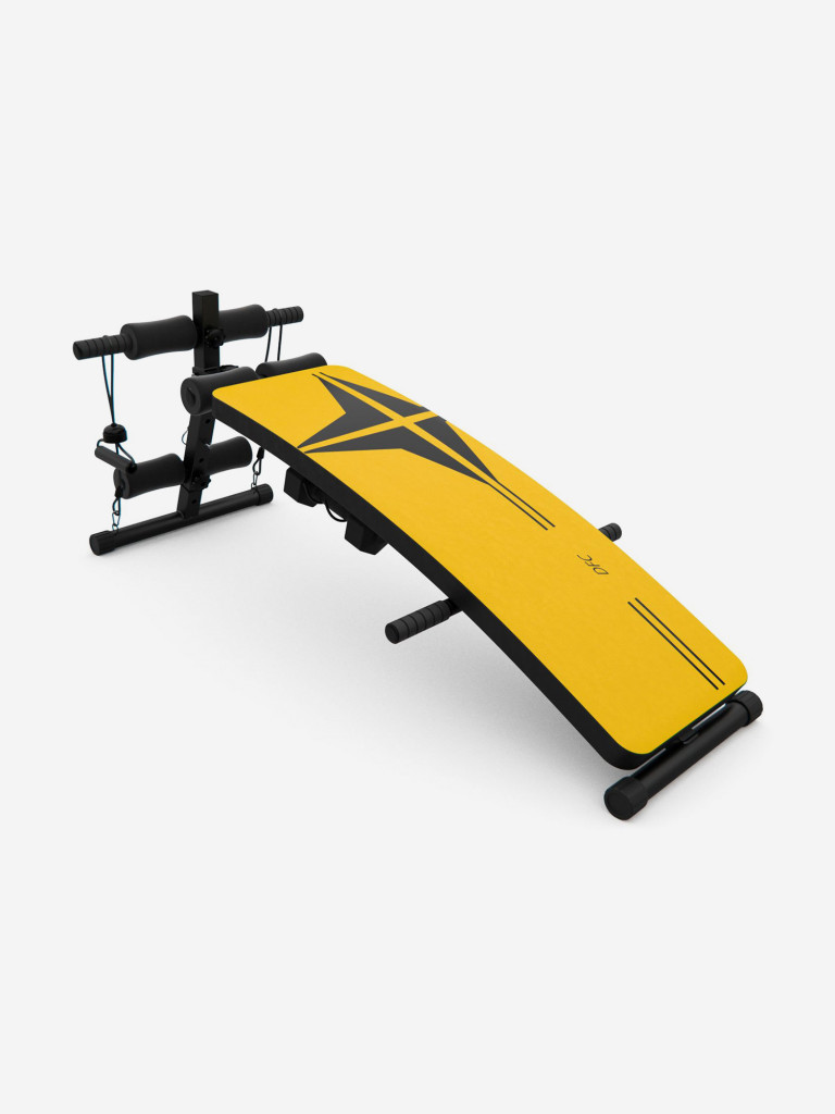 Скамья для пресса DFC гантели, эспандеры D102RY