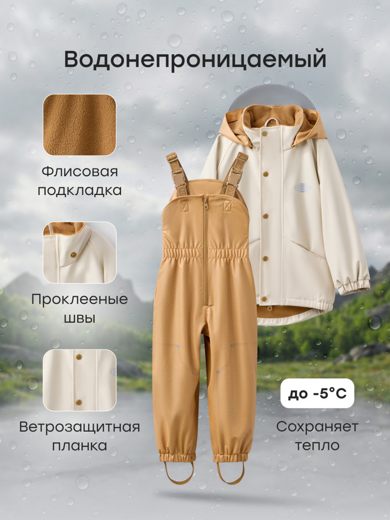 Дождевой комплект с флисовой подкладкой