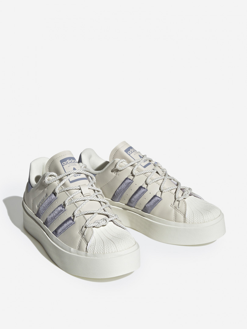 фото Кеды женские adidas superstar bonega, белый