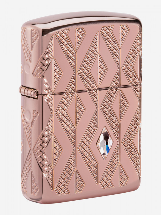 Зажигалка бензиновая ZIPPO 49702 Armor Geometric Diamond Pattern