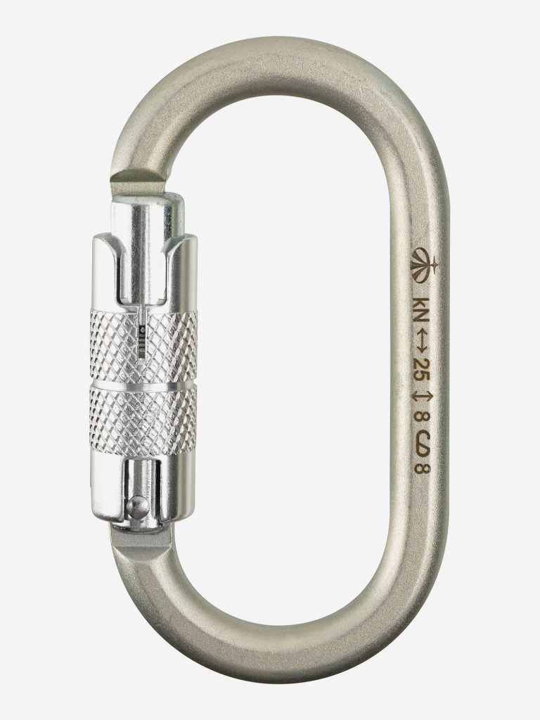 Карабин овал стальной люкс автомат (Keylock)