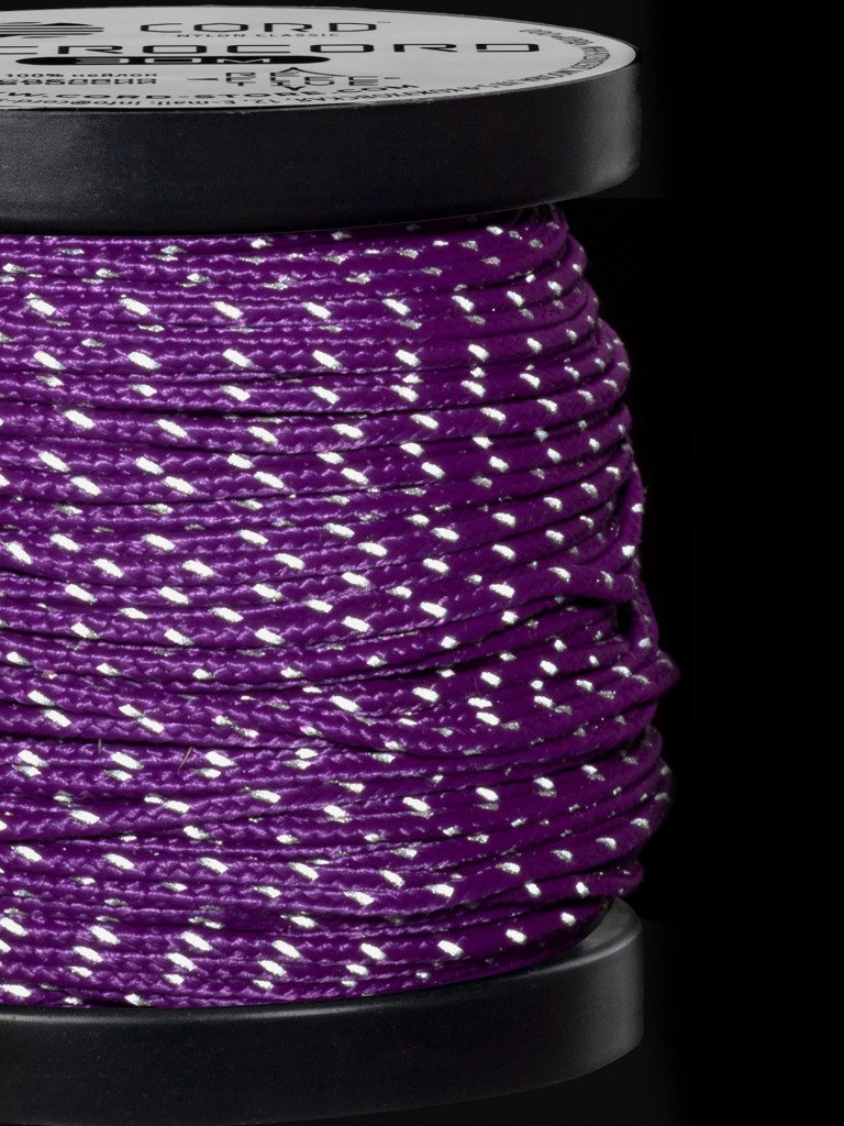 Микрокорд CORD катушка 10м светоотражающий (purple)