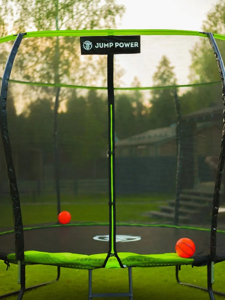 Каркасный батут Jump Power 12 ft Pro Stable Point Green