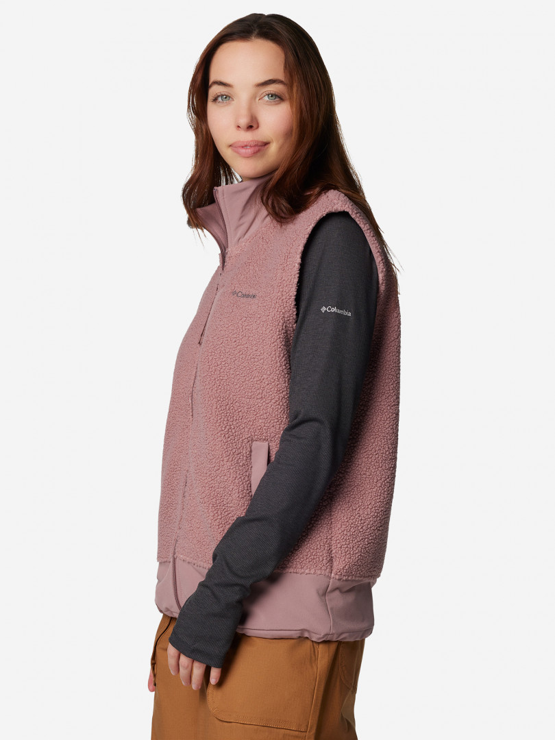 фото Жилет флисовый женский columbia boundless trek vest, розовый