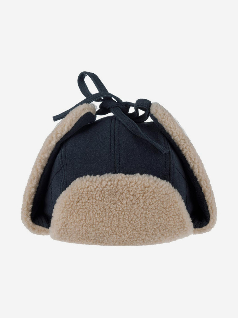 Шапка-ушанка STETSON 9297302 BOMBER CAP CALF SPLIT (синий)