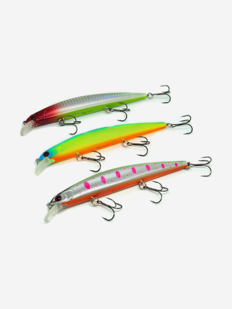 Набор воблеров для рыбалки Aringo 130SP "3 в 1" минноу