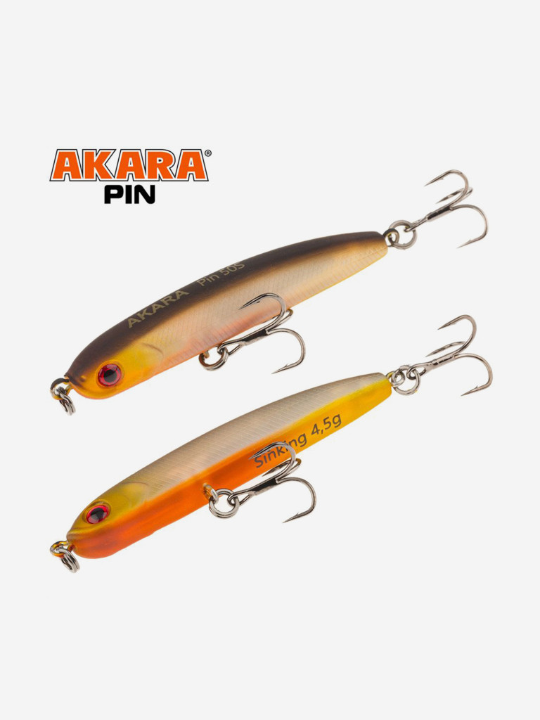 Воблер Akara Pin 50S стикбейт тонущий на окуня, жереха 4,5гр A-76