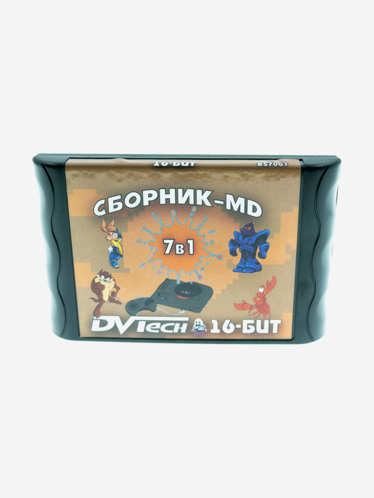 Картридж игровой DVTech 7 в 1 (на русском) 16bit