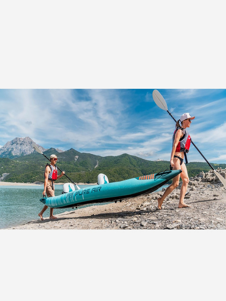 Надувная байдарка Kayak Glider-412 412x83х42см, весла, сиденья, киль, до 180кг, уп.1