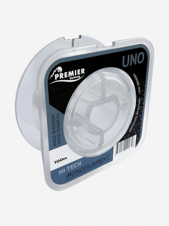 Леска для рыбалки Premier Fishing UNO Nylon 0,45мм, 100м, 19,5кг, прозрачный