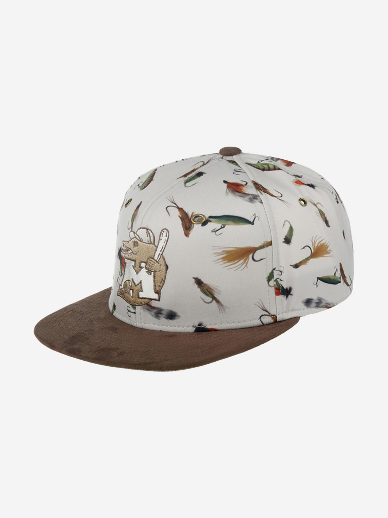 Бейсболка с прямым козырьком AMERICAN NEEDLE 42547A-MUS Madison Muskies Headwater MILB (коричневый)