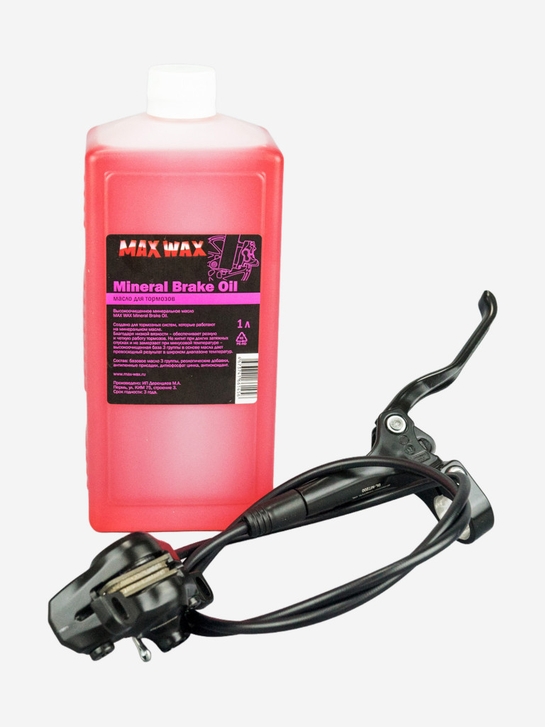 Гидравлическое минеральное масло тормозная жидкость MAX WAX Brake Oil 1л