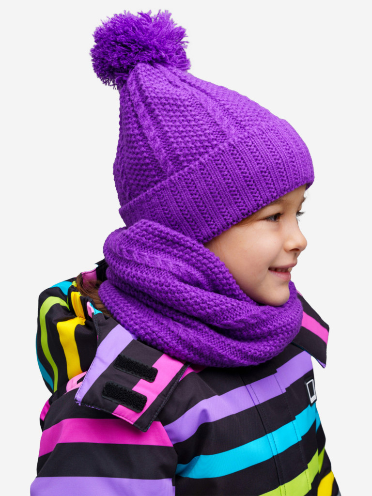 Комплект для девочки: шапка, снуд PlayToday
