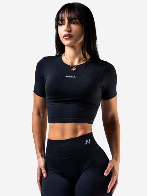 Топ женский NEBBIA Seamless Short-Sleeve Top POWER 891 Black