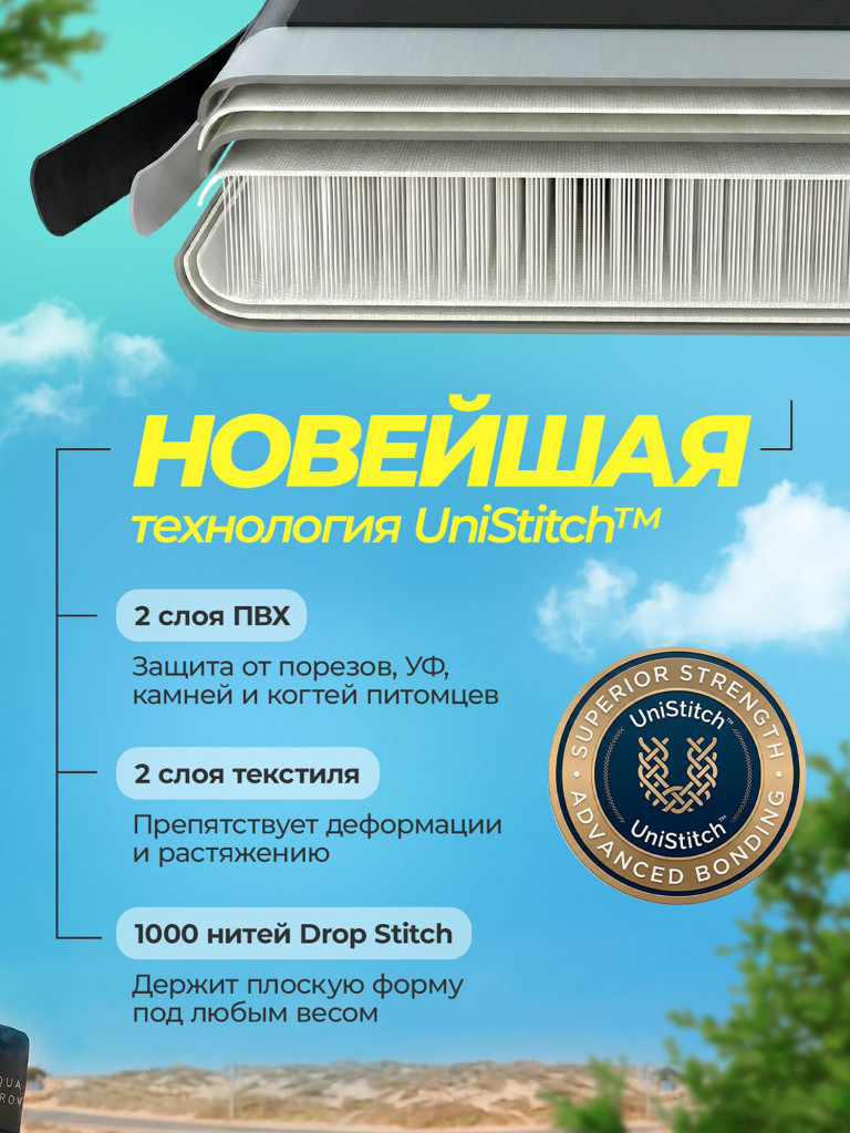 SUP доска надувная Aqua Arrow 10.8 ART Purple Leaf, полная комплектация