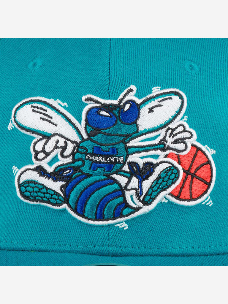 Бейсболка MITCHELL NESS HHSS3260-CHOYYPPPTEAL Charlotte Hornets NBA