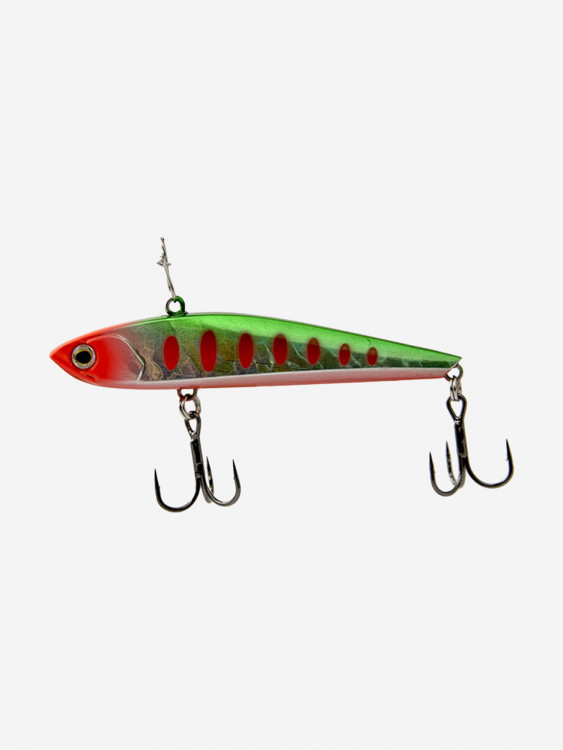 Виб (тонущий воблер) для зимней рыбалки ECOPRO Sharkey 75мм 15г 023 Broken Lime