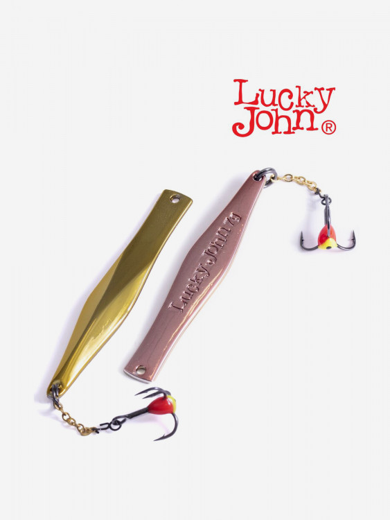 Блесна вертикальная зимняя Lucky John KALOMIES с цепочкой и тройником 60мм GC блистер