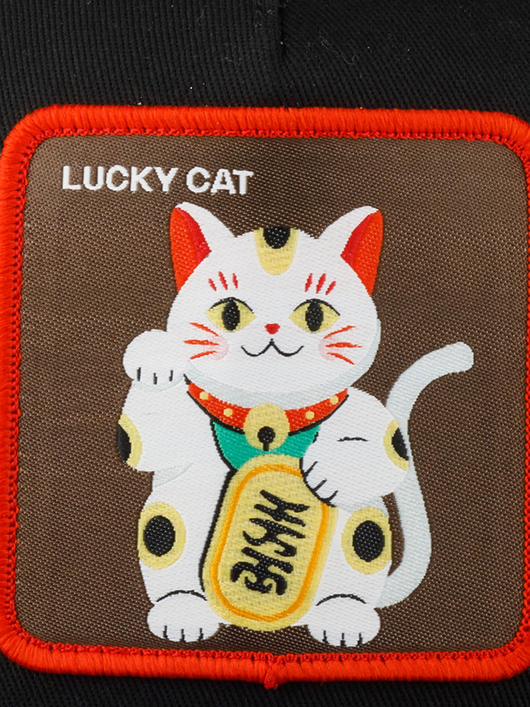 Бейсболка с прямым козырьком CAPSLAB CL4/1/CF/LUC Premium Lucky cat (коричневый)