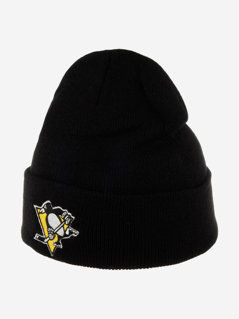 Шапка с отворотом AMERICAN NEEDLE 21019A-PPN Pittsburgh Penguins Cuffed Knit NHL (черный)
