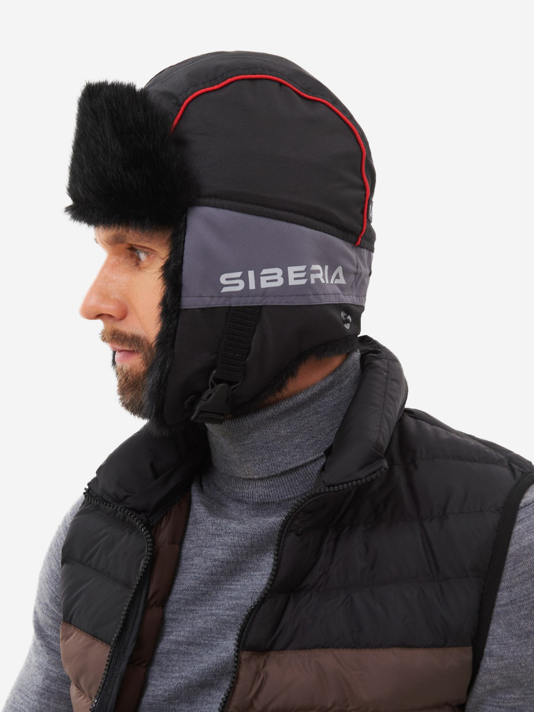 Шапка-ушанка зимняя мужская Huntsman Siberia Breathable меховая мембранная