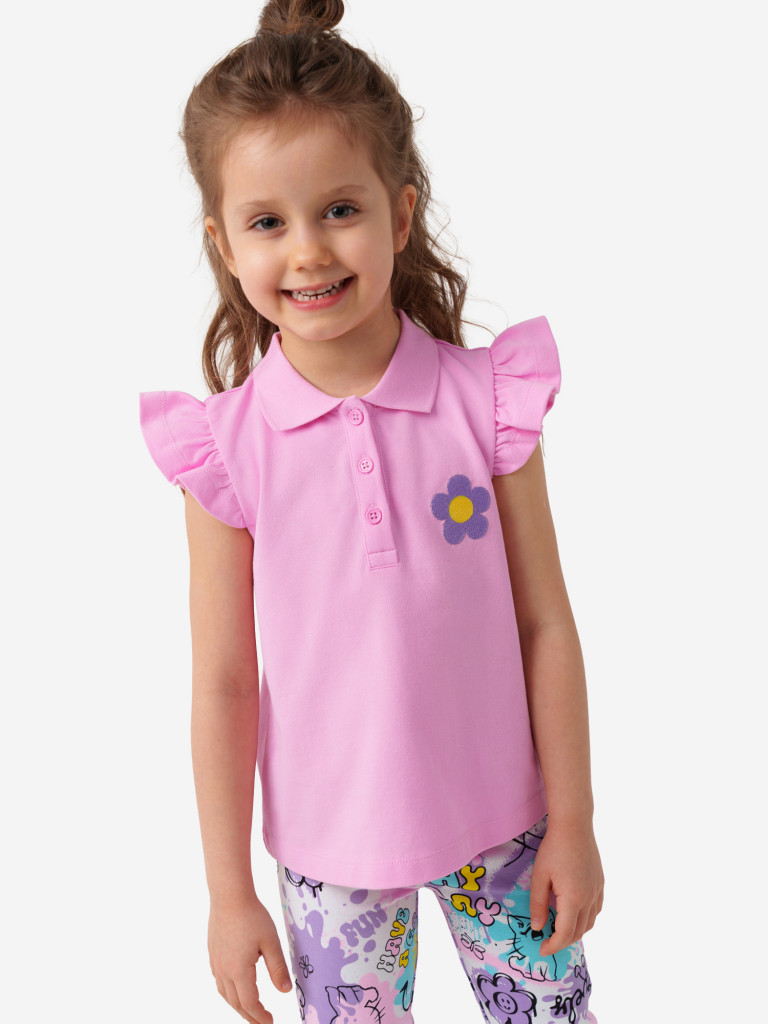 Футболка-поло для девочки PlayToday