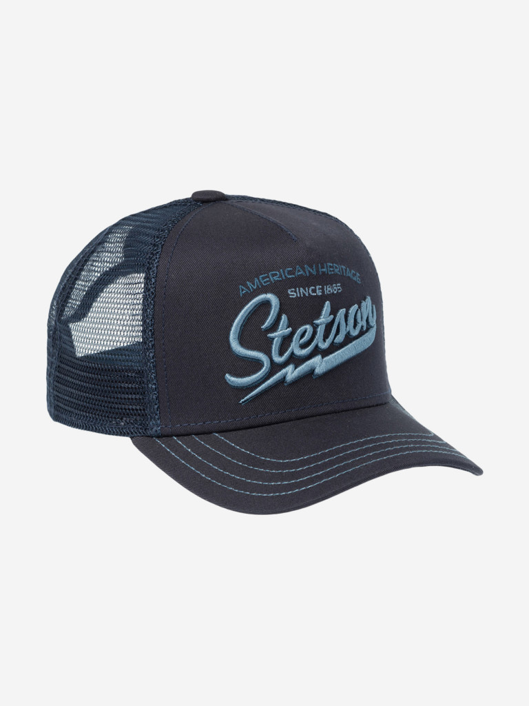 Бейсболка с сеточкой STETSON 7751171K TRUCKER CAP AMERICAN HERITAGE CLASSIC (синий)