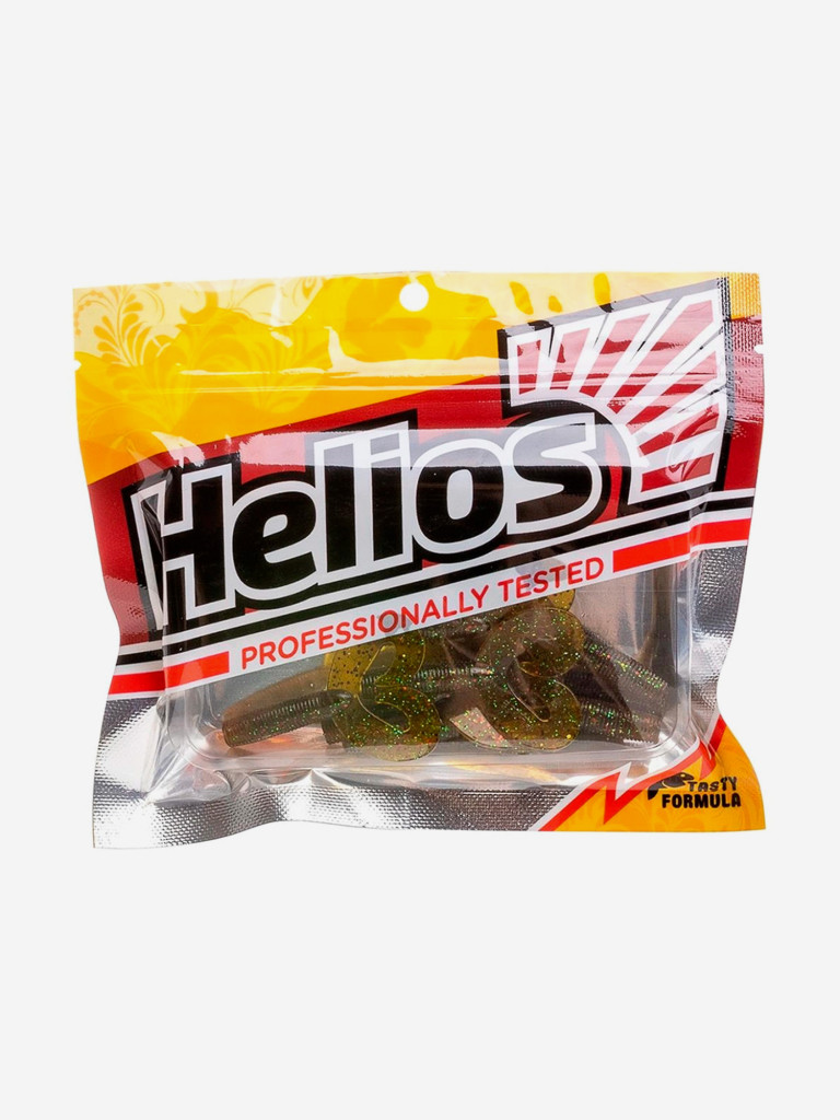 Мягкая приманка Helios Credo Double Tail, 3,54'' / 9 см, Star Oil, 5 шт (HS-28-042)