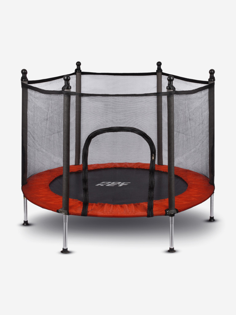Батут ROCKET, d=140, внешняя сетка высотой 88 см., общая высота 122 см. красный