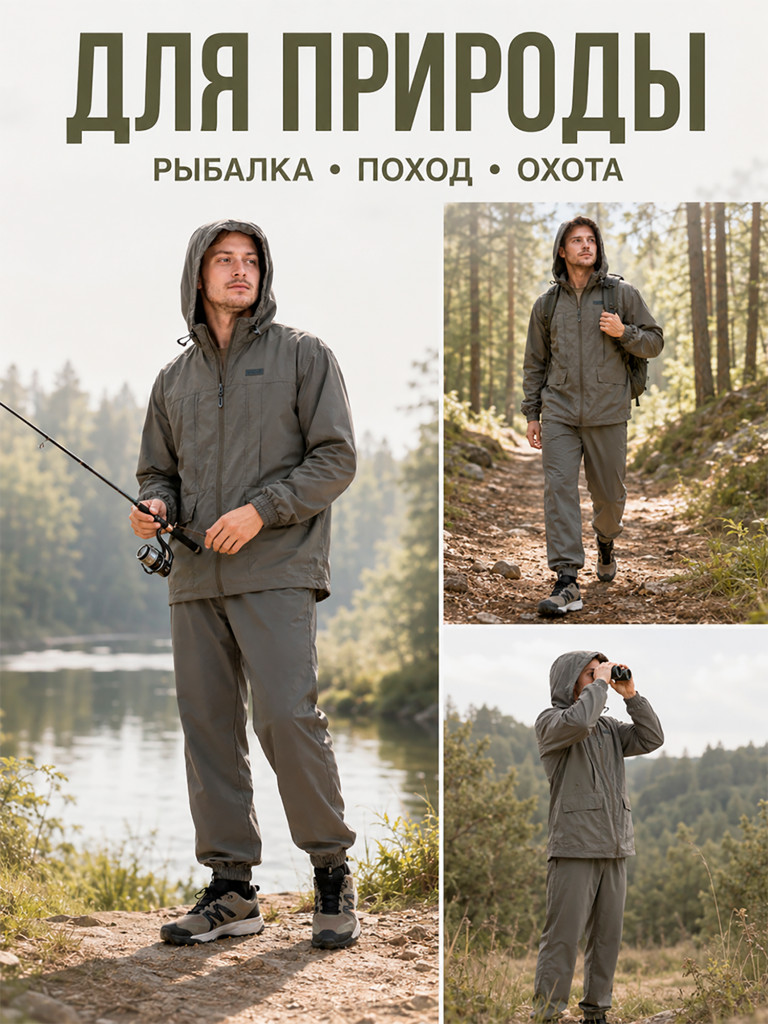 Костюм летний антимоскитный Лесовик ORION Active, хаки