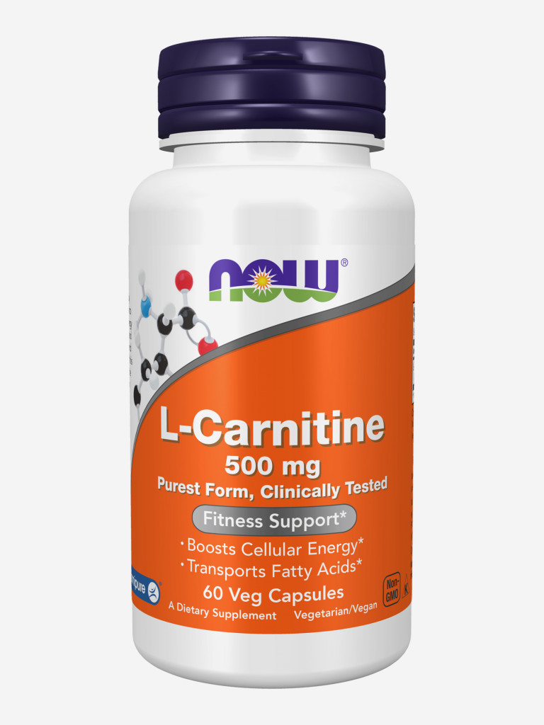 NOW "L-Карнитин 500мг" 917мг 60 капс