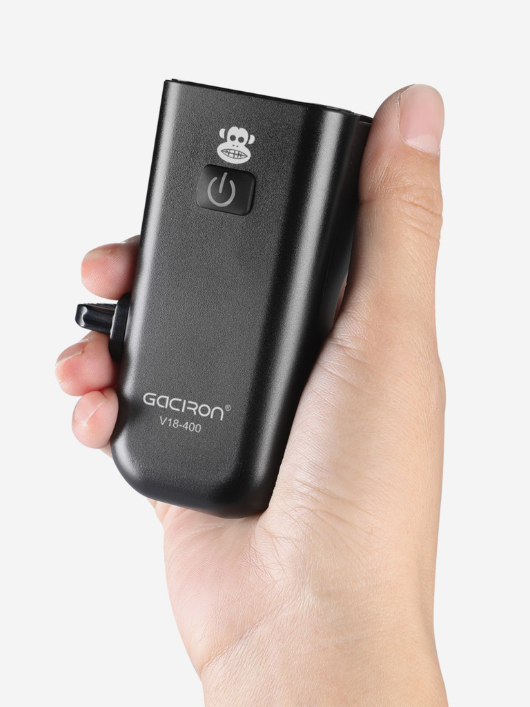 Велосипедный фонарь и гудок 2 в 1 GACIRON V18-400 , цвет черный