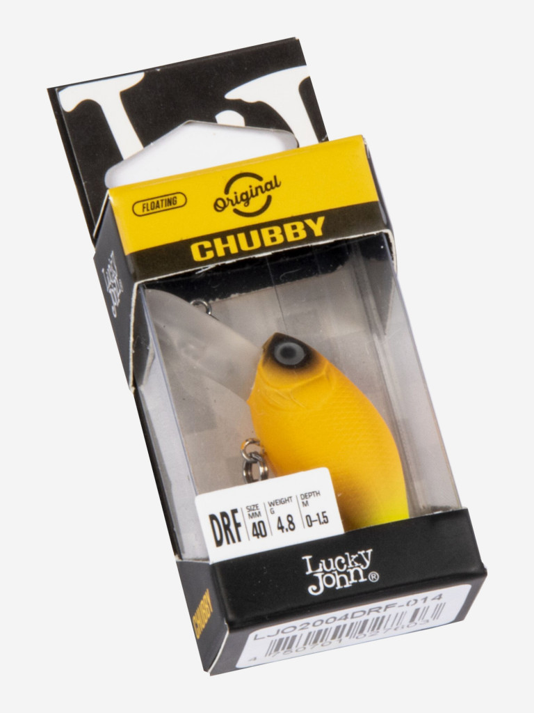 Воблер LUCKY JOHN Original CHUBBY DR F, длина 04 см, крэнк для щуки, голавля, жереха, язя, окуня