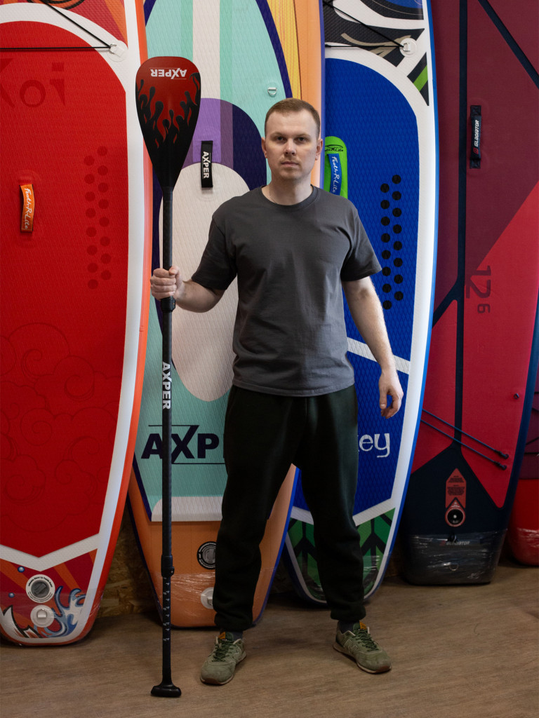 Весло для SUP Axper PRO Carbon/Nylon