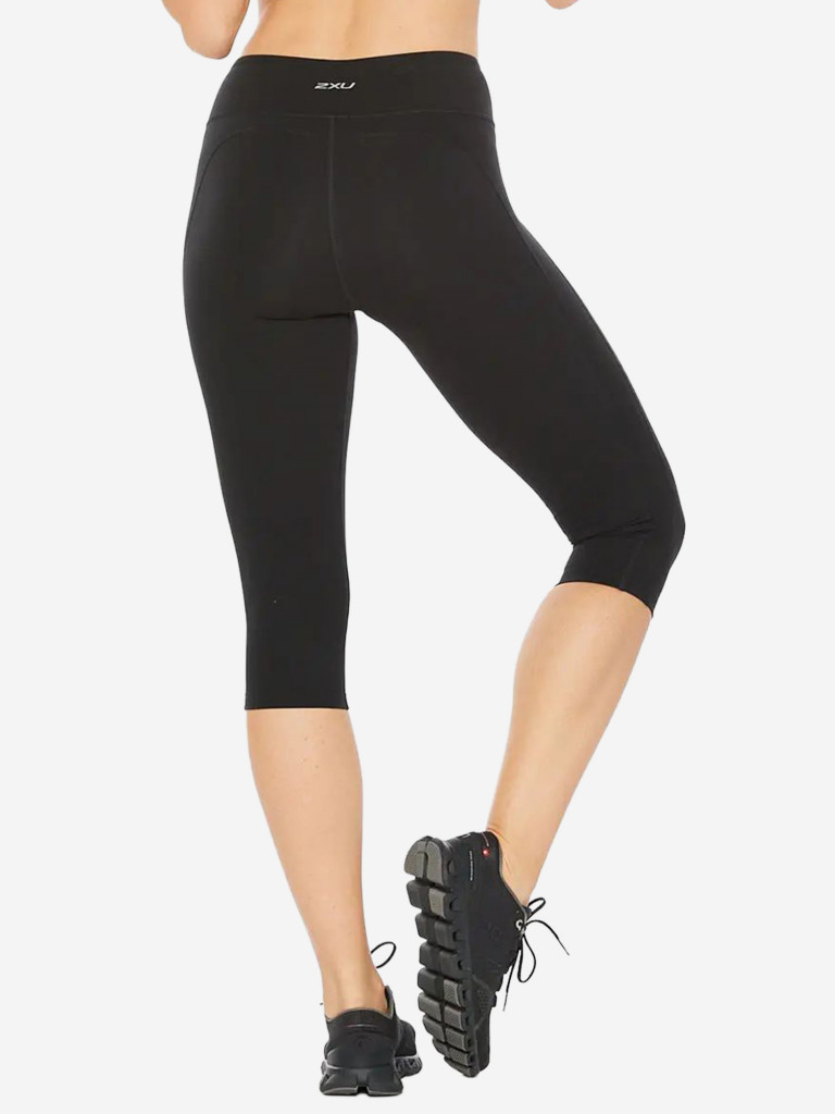 Компрессионные леггинсы 3/4 2XU Form Mid-Rise Compression 3/4 T Lights Black