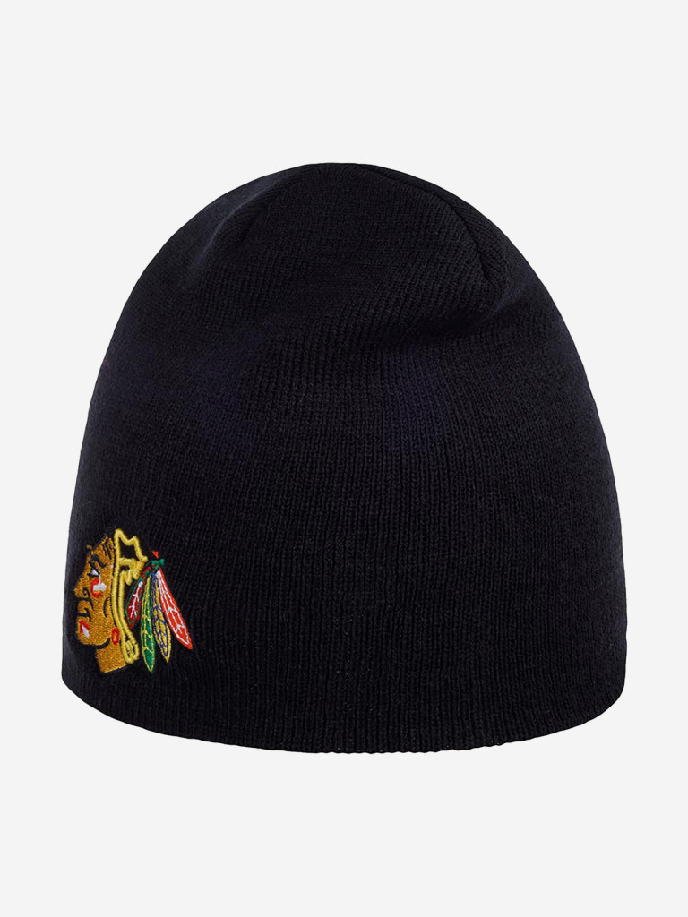 Шапка без отворота AMERICAN NEEDLE 42822A-CBH Chicago Blackhawks Cuffless (черный)