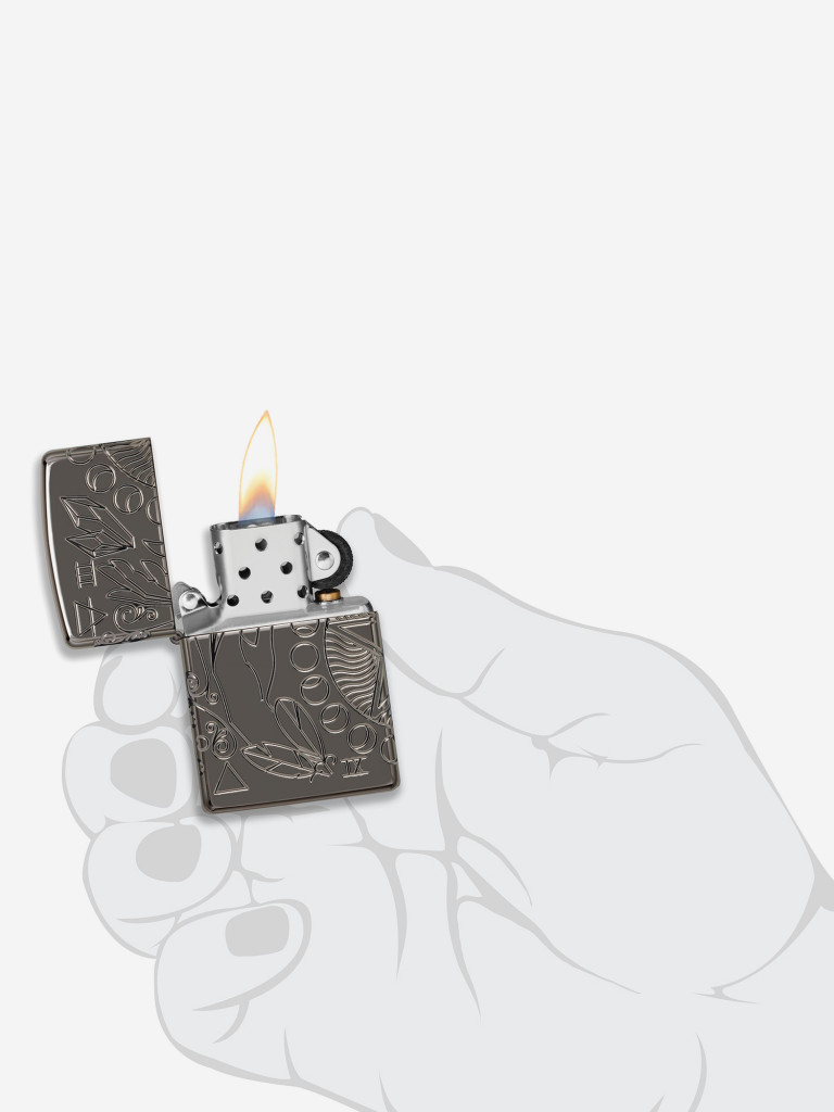 Зажигалка бензиновая ZIPPO 49689 Armor Wicca