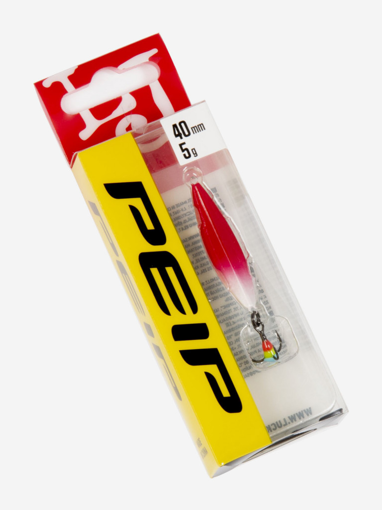 Блесна вертикальная Lucky John зимняя PEIP, длина 40 мм RW, блистер