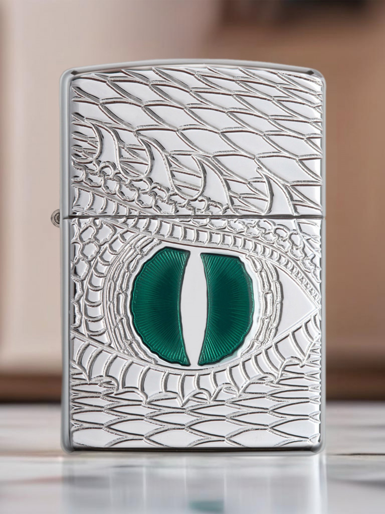 Зажигалка бензиновая ZIPPO 28807 Armor Dragon Eye