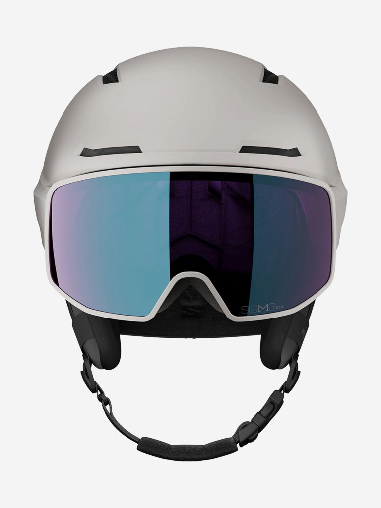 Горнолыжный шлем с визором Salomon Driver Pro Sigma Photo MIPS Серо-Фиолетовый Cat. 1-3